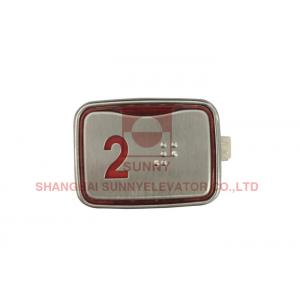 Easy Installation Square Elevator Stop Button / Push Button Switch 45x32x18mm