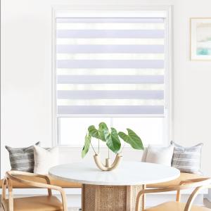 Smart Motor Cover Blackout Roller Zebra Blind Shades Fabric For Motorized Window