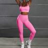 Athletic Yoga Clothes Women Seamless 2 Piece Set High Waisted Leggings Sport Bra