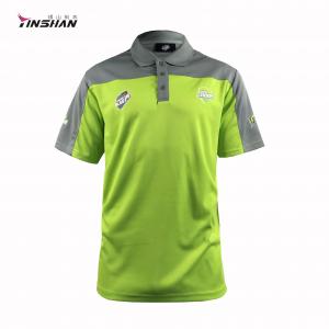 China XS-5XL Customized Men's Green Polo Shirt with Logo and Embroidery Top Custom Polyester supplier