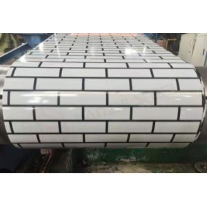 Custom Rustic Pre Painted Steel Coil With Brick Solid Pattern Z60 0.6*1220mm GB/T2518-88