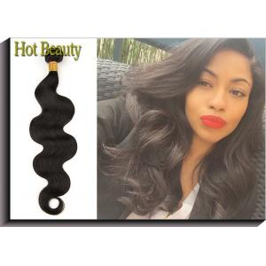China Natural Black Grade 6A Virgin Hair Extensions Body Wave 10 inch -30 inch True to Length supplier
