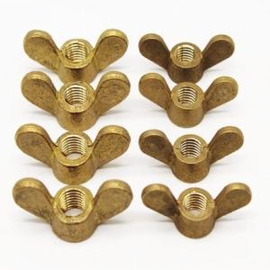M3 M4 M5 M6 M8 M10 M12 M16 M20 Brass Wing Nuts Copper Bolts & Screws Butterfly Nuts And Bolts Hardware
