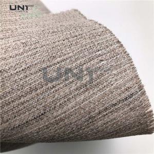 China Elastic Stiff Natural Horse Hair Interlining 160cm Width For Suit supplier