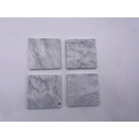 China Eco Friendly Insulated  Plain Stone Coasters Natural Marble Moisture Resistant on sale
