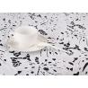 China 125cm Poly Milk Polyester Lace Fabric Leaf Design / Guipure Embroidered Fabric For Dresses wholesale