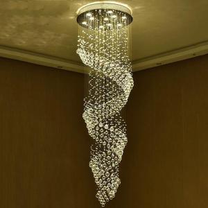 China Manggic Modern Crystal Chandelier For Spiral Interior Design kitchen hanging light(WH-NC-26) supplier