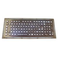 China Rugged 102 Keys Panel Mount Keyboard / Laptop Industrial Keyboard In Metal on sale