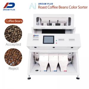 Roasted Coffee Bean Color Sorter Machine 3 Chutes 99.99% Accuracy