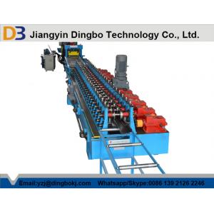 China Euro Style Door Frame Roll Forming Machine With Chain Or Gear Box Driven System supplier