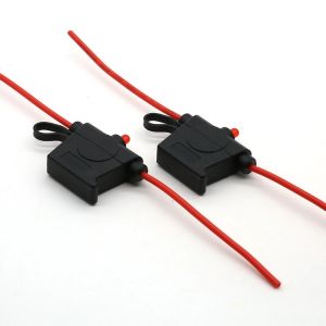 China Inline Blade Fuse Holder With Indicator Light LPR-04B-I-12R Standard Size Long Lasting PVC Contact wholesale