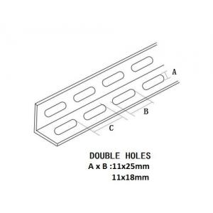 China 41x41 Electrical Galvanized Perforated Strut Angle Channel Rail supplier