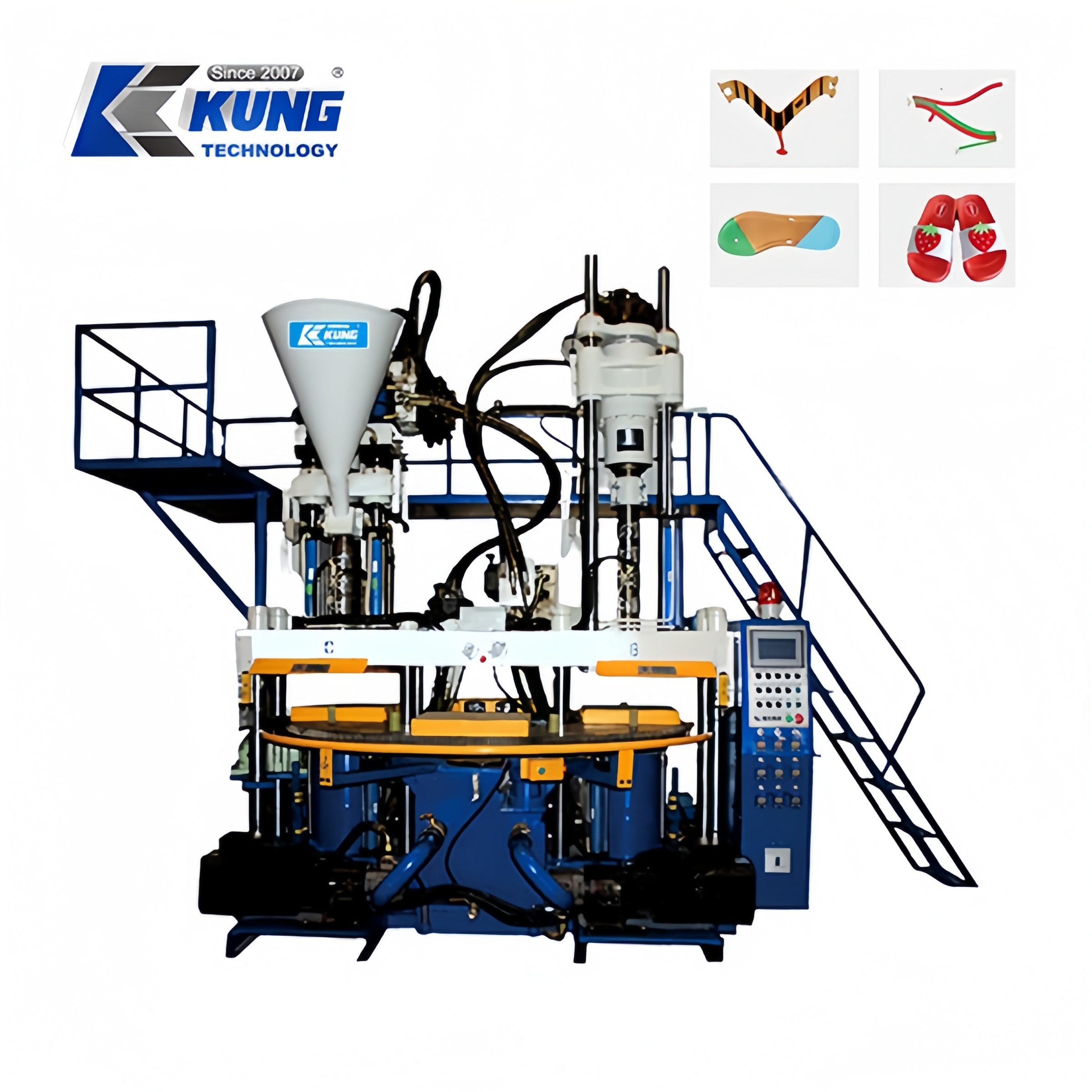 China 120-200T Machine de moulage par injection de sangles en PVC réglable pour sandales et sacs supplier