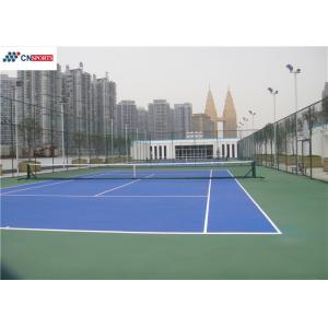 Blue Synthetic Tennis Court Acrylic Surface Wear Resistance
