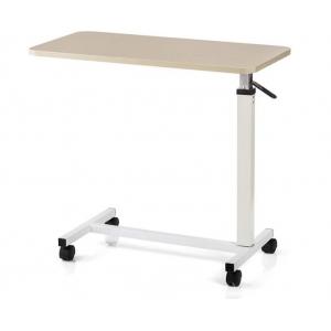 Medical Mobile Hospital Tray Table , Tilted Adjustable Tray Table With Wheels