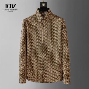 China Full Sleeve Mens Designer Fashion Casual Long Sleeve Shirt Fabric Printing for Adults supplier