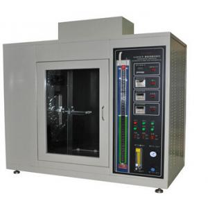 Vertical Material Plastic Testing Equipment , Combustion Flammability Test Equipment