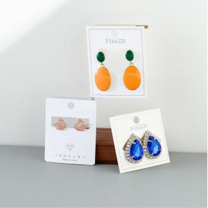 China Jewelry Card Printed Hang Tags Hook Earrings Packaging Custom Label supplier