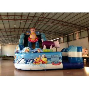 China Amusement Park Custom Made Inflatables Slide High Slide Colorful 6 X 9 X 6m supplier