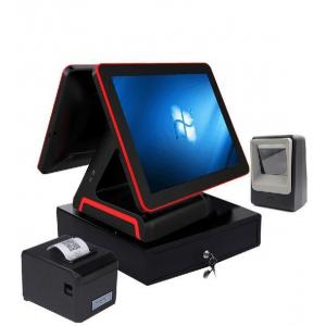 China B2B Transactions with 15 Inch POS System Featuring Double Touch Screen and Display supplier