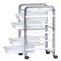 salon furniture Extra wide Trolley With White Trays