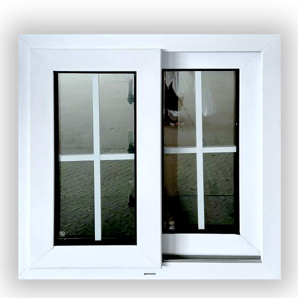 China fenêtre de verre coulissant en PVC/UPVC de conception moderne avec vitrage trempé, verre à faible E et rupture thermique pour la maison, les maisons et la chambre à coucher wholesale