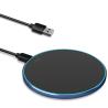 China Portable  2 In 1  Qi Wireless Charging Pad 10W Mirror Surface For Mobile Phone wholesale