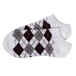 China Custom design, color high quality pure cotton argyle Ankle Socks supplier