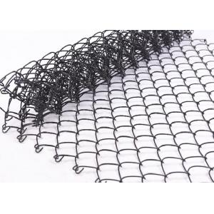 Diamond PVC Coated / Galvanized Chain Link Wire Mesh Fence For Sports Playground