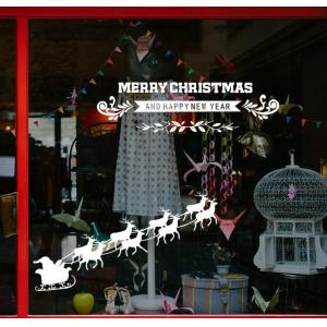 Non Toxic Christmas Decorations Wall Stickers , Pvc Wall Sticker For Shopping Window