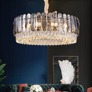 Translucent K9 Crystal Grand Chandelier E14 Hotel Ceiling Light