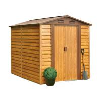 China 8x9Ft 12x11Ft 	Outdoor Metal Storage Shed Wooden / Brown color on sale