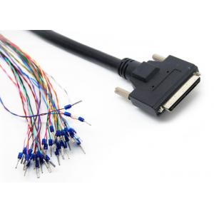 China Durable 68 Pin SCSI Cable PVC Shell Material Black Color For SCSI Female supplier