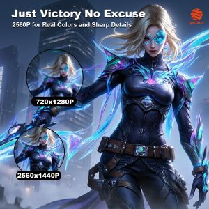 27-Inch Widescreen Gaming Monitor: 2560x1440 2K IPS Panel 240Hz High Refresh Rate with Motion Blur Reduction (Smooth Visuals for Fast-Paced Games)