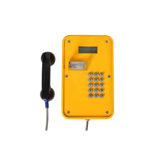 China Teléfono industrial exterior de teclado estándar, teléfono VOIP / SIP IP67 con pantalla LED supplier