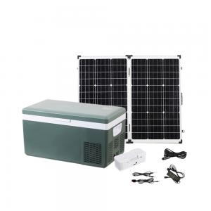 40L Solar Powered Replaceable Battery Built-In Portable Car Refrigerator