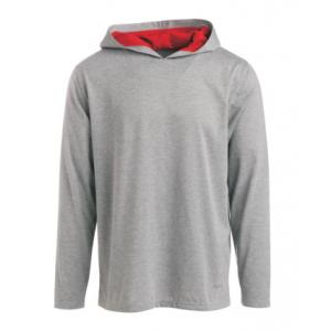 China Grey Plain Woven Polyester95% Spandex5% Long Sleeve Hooded Shirts supplier