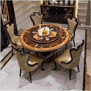 China Alibaba wholesale antique french round dining wooden table TN-023 supplier