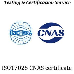 CNAS certification CNAS accreditation for laboratories testing International Certification