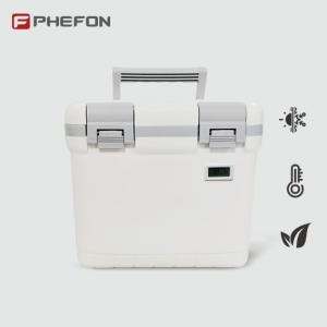 China Phefon 6L White Long Lasting Freezer Medical Ice Box With Temperature Display supplier