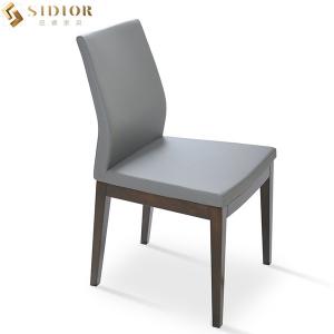 Modern Armless Outdoor Dining Chairs Solid Wood upholstered 48cm length