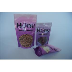 China Custom Printed Plastic Gummy Candy / Jelly Bean Packaging Bag With Window supplier