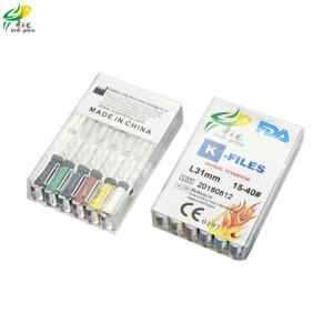 China Fracture los ficheros Endodontic resistentes de la mano, ficheros 6pcs/Pack de la endodoncia wholesale