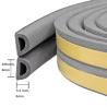 China Soundproofing D Type Sponge Rubber Foam Epdm Door Edging Self-adhesive Seal Strip wholesale