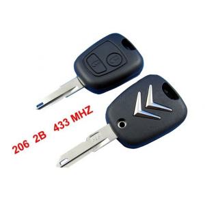 China Citroen C2 Remote Key 433MHZ, 2 Button Citroen Auto Remote Key Blanks supplier