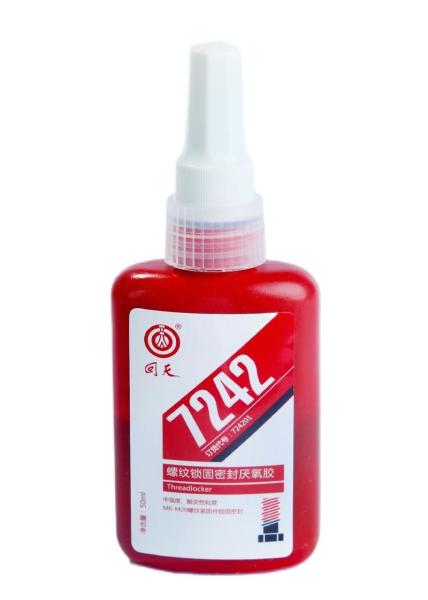 7242 Middle Strength Thixotropic Anaerobic Thread Locker Blue For Locking And Sealing Screw Thread