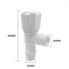 China A Large-Flow PP Material Toilet Angle Valve With One Inlet And Two Outlets For A Hot And Cold Mixer wholesale