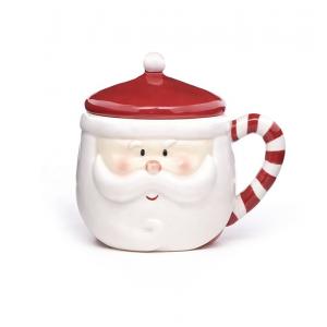 Porcelain Christmas Dinner Set Custom 3D Ceramic Christmas Mug Mrs Santa Claus Coffee Mugs As Gift