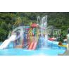 China Large Kids Water Play Equipment / Mini Water House With Children Slide , 11.5*12.5*6.5m wholesale