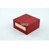 90x90x45mm Luxury Red Jewellery Box For Small Necklace Door Open System